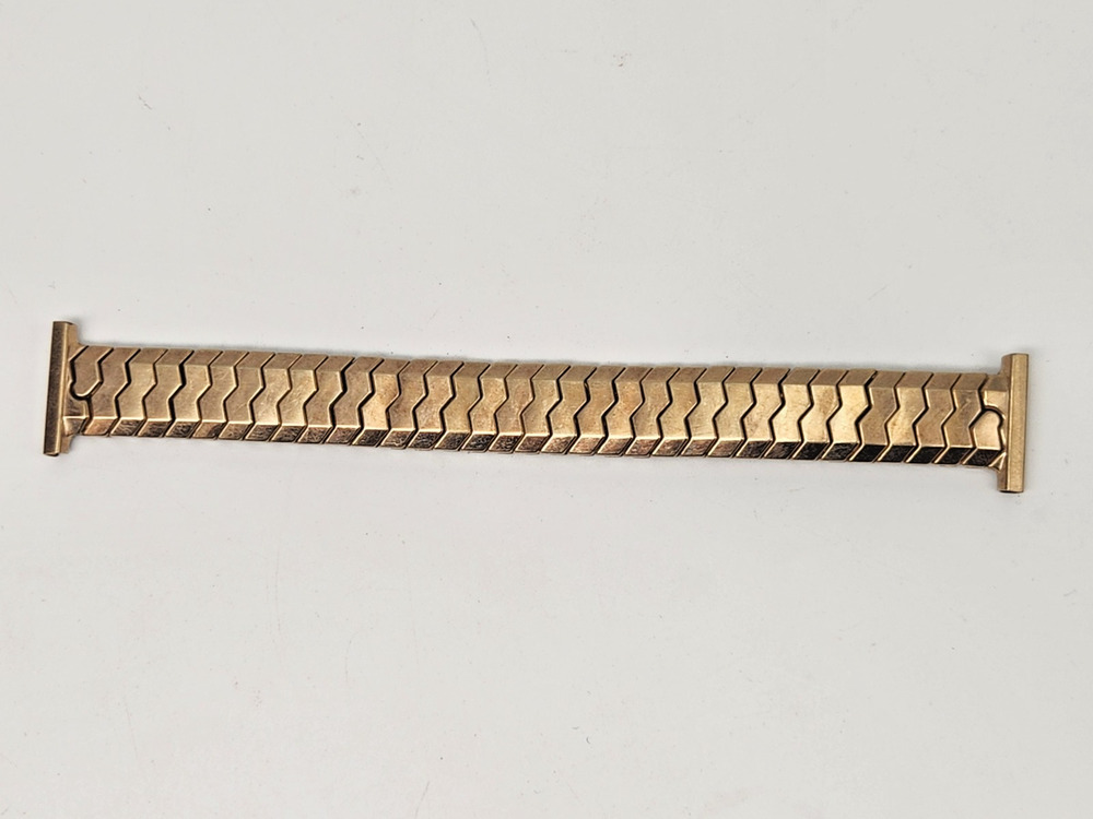 Vintage Speidel 12.8 mm Goldtone Wristwatch Expansion Bracelet - for 19mm